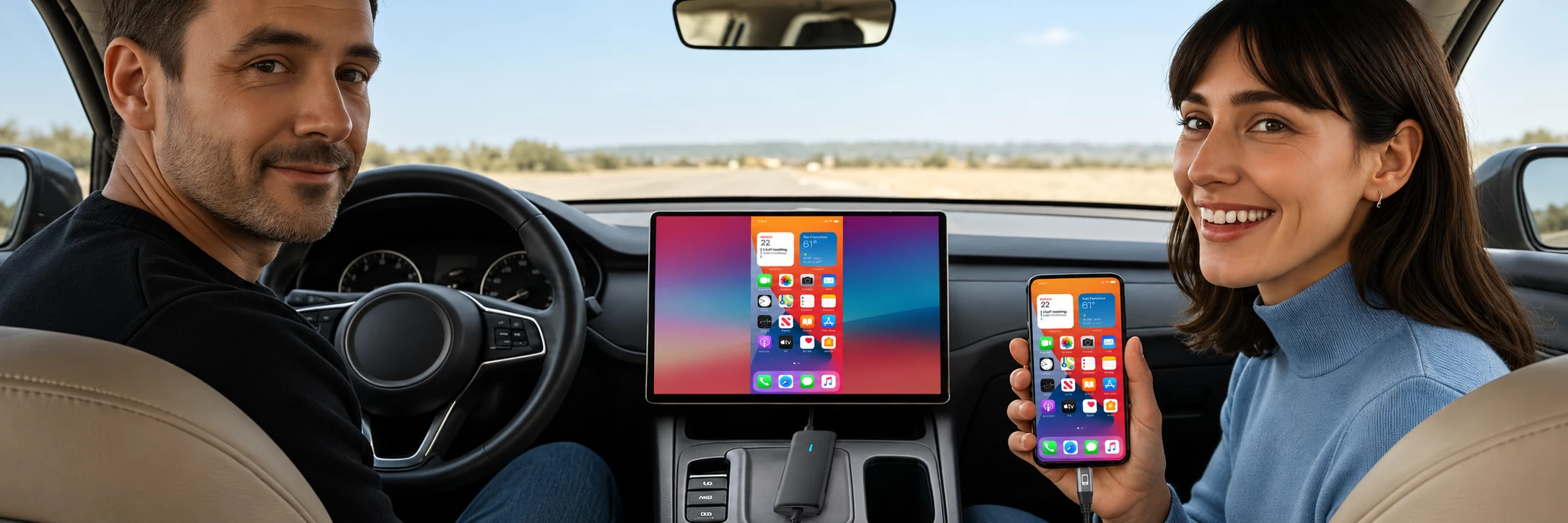 Full Phone Content on the Car Display