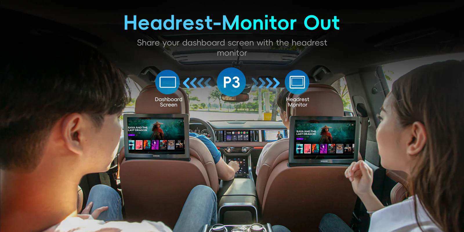 Ottoaibox P3 Headrest-Monitor Out