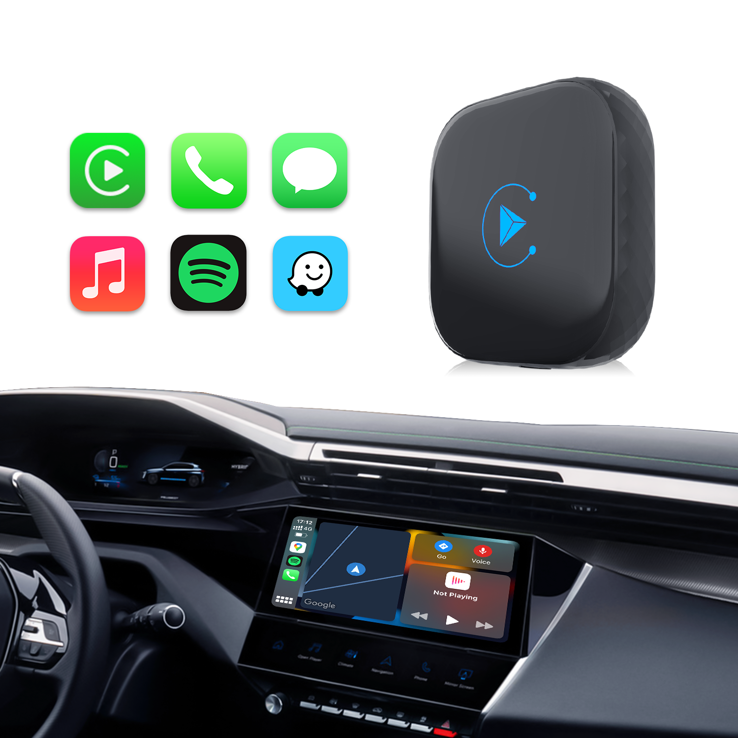 OEM CP85 Wireless Carplay Adapter Apps