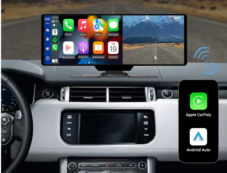 Ottoscreen For Vehicle -Ottoscreen Portable 10" Apple CarPlay & Android Auto Car Display Screen