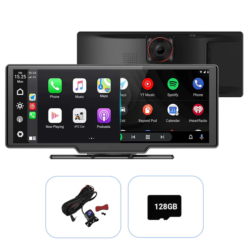 Ottoscreen Portable 10 Apple CarPlay / Android Auto Car Display Screen App