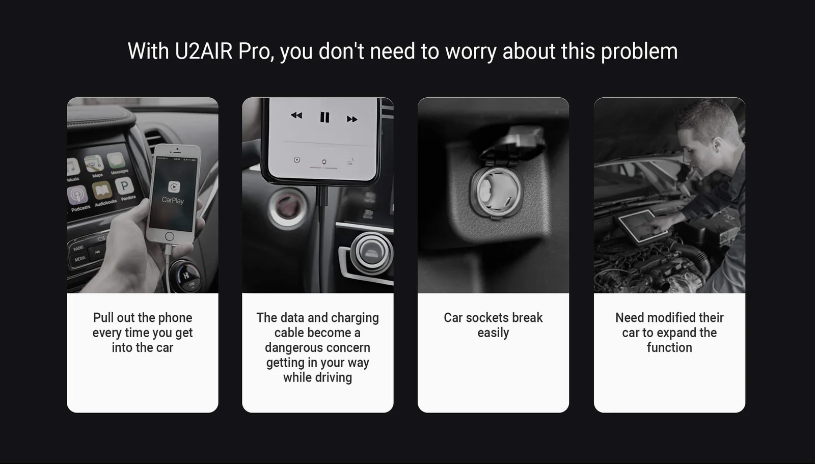 With U2AlR Pro, you don't need to worry about this problem