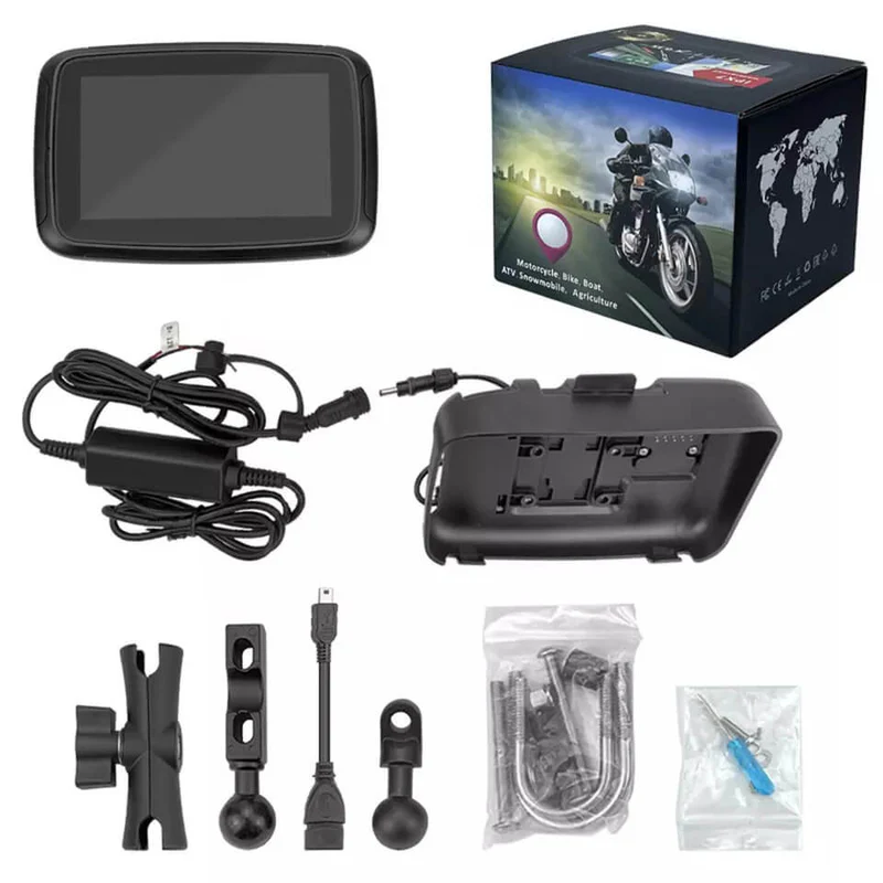 CarPlay Lite C5 Motorcycle GPS Wireless CarPlay/Android Auto Waterproof Screen