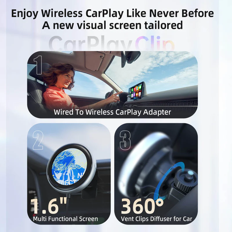 Enjoy Wireless CarPlay Like Never Before A new visual screen tailored