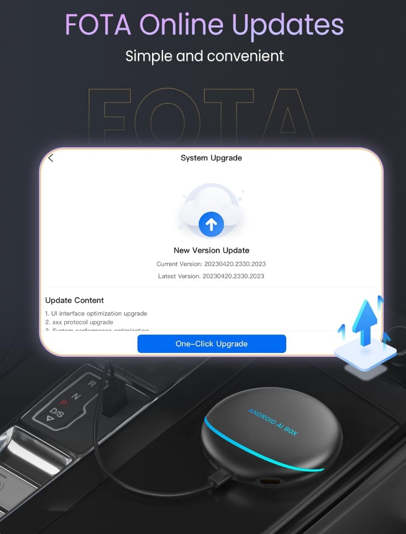 Ottocast aibox FOTA Online Updates