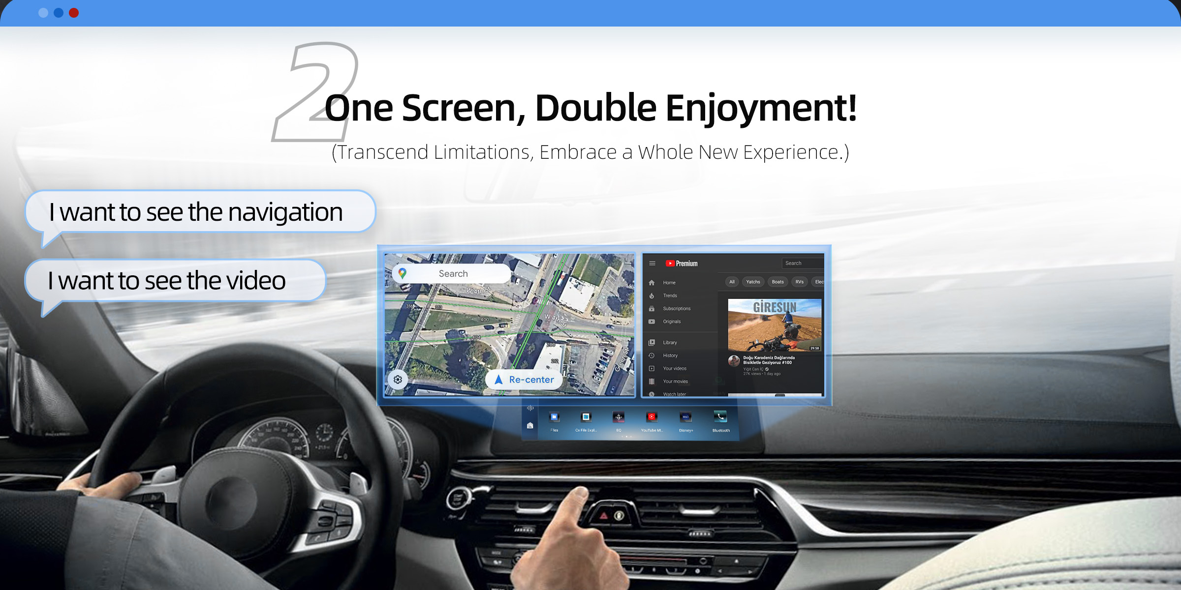 Experience the i3 BMW CarPlay AI Box: One Screen, Double the Enjoyment! Transcend Limitations and Embrace a Whole New Experience.