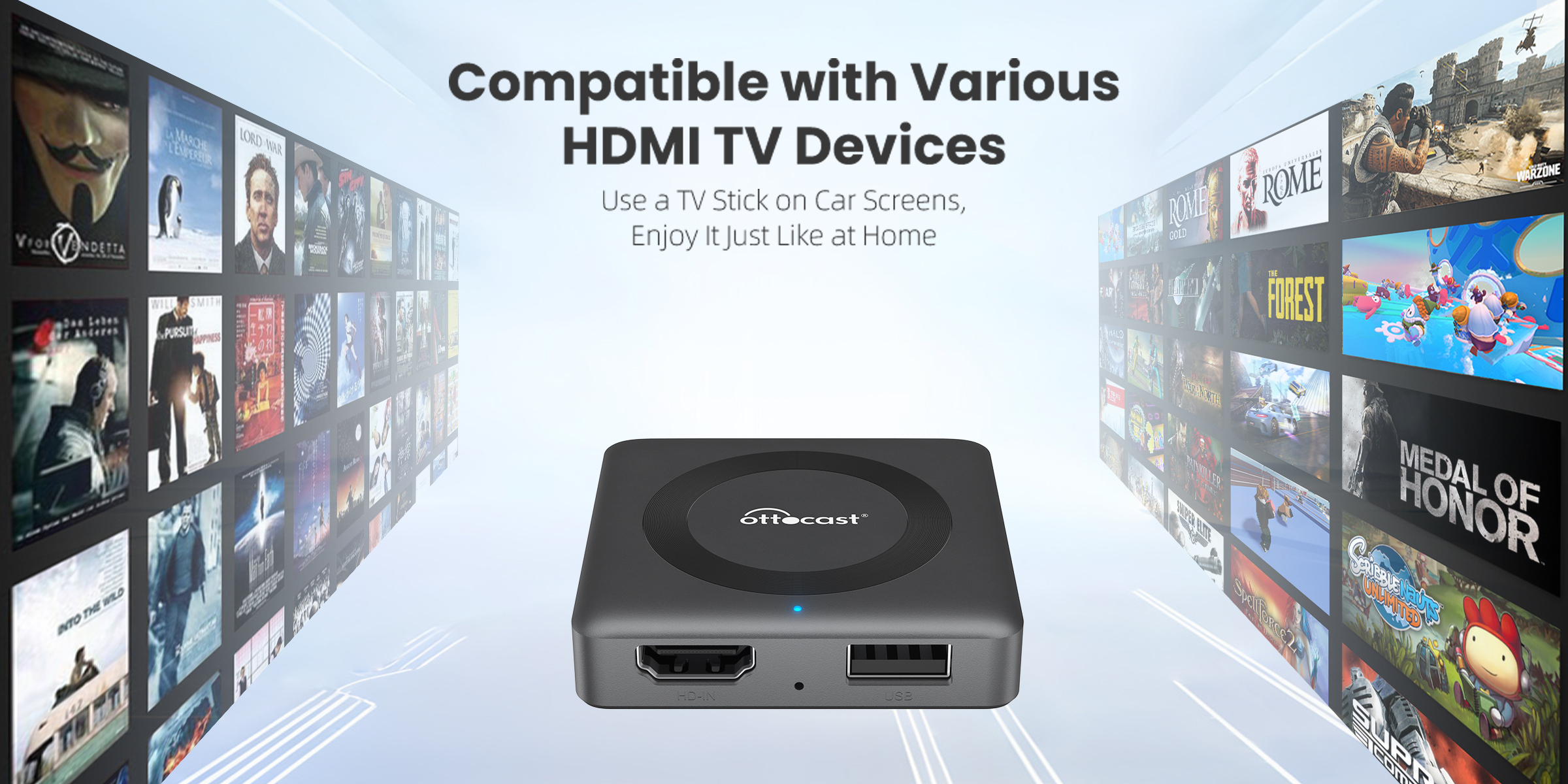 compatible with Various HDMITV Devices