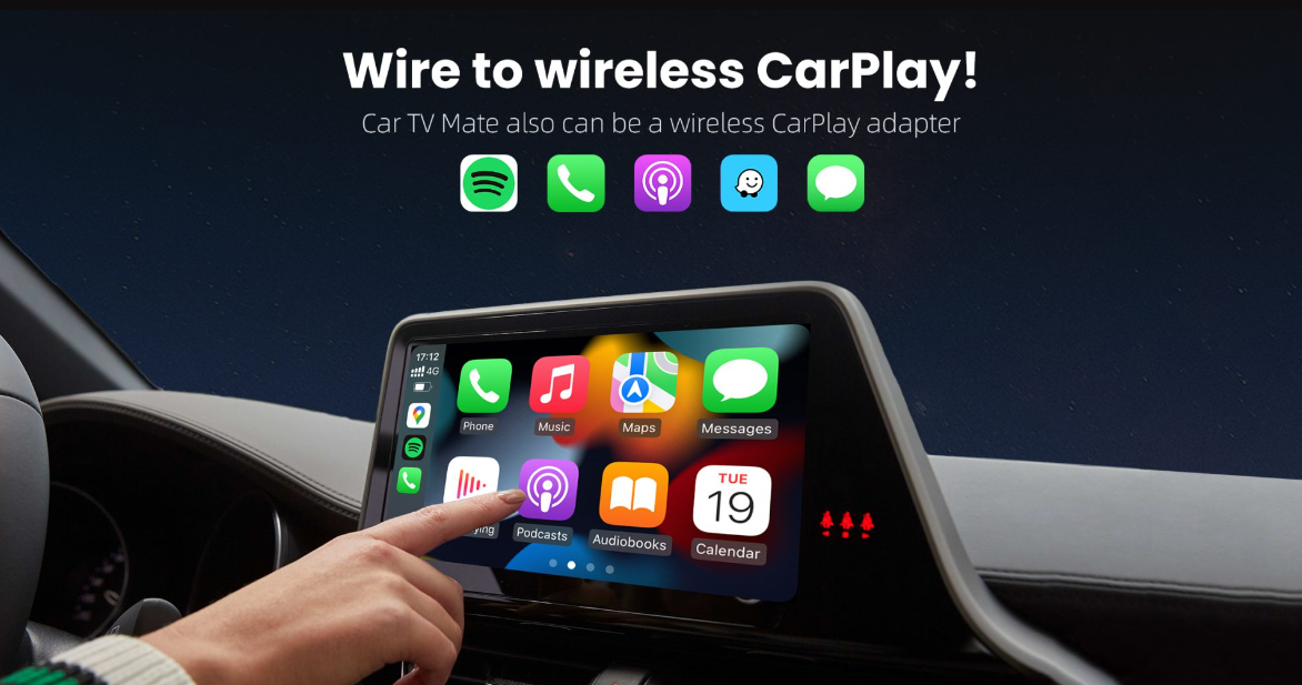 Car TV Mate Pro - HDMI Multimedia and Wireless CarPlay Adapter