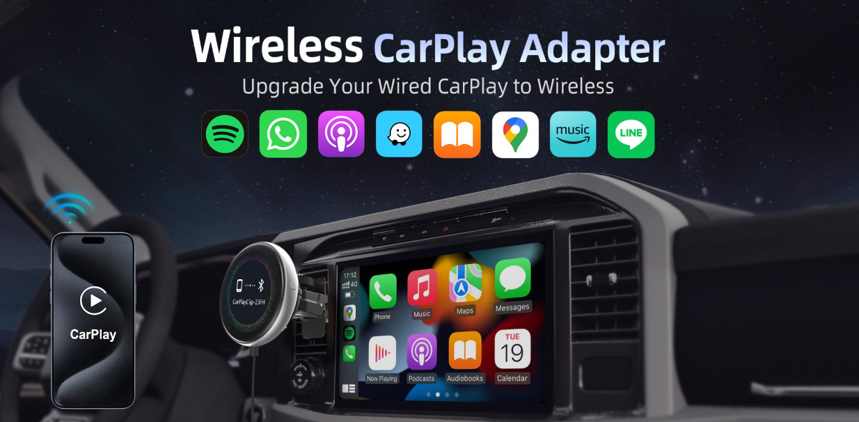 CarPlayClip Wireless CarPlay Adapter