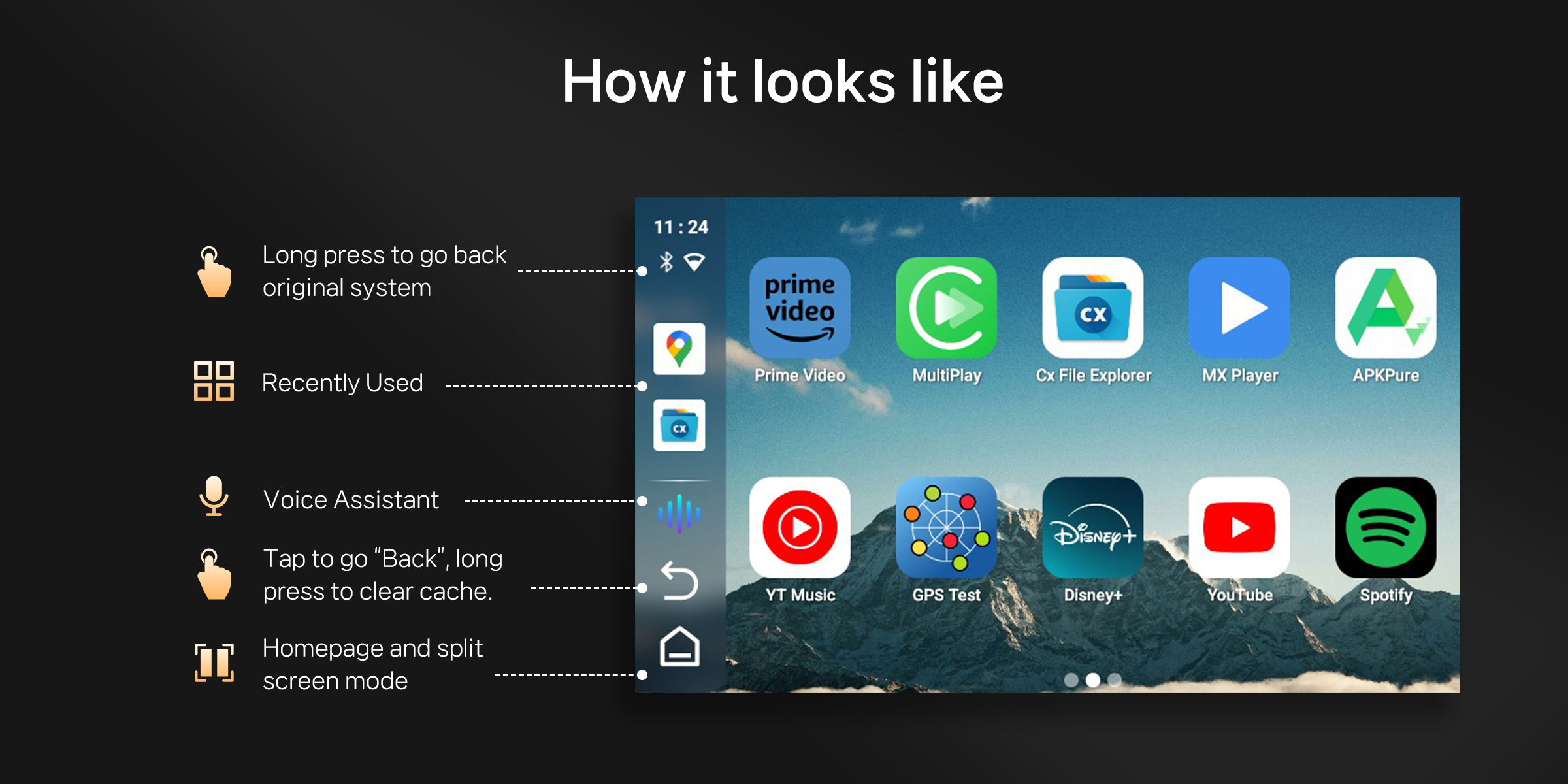 AI Box Android Auto supports various popular apps.